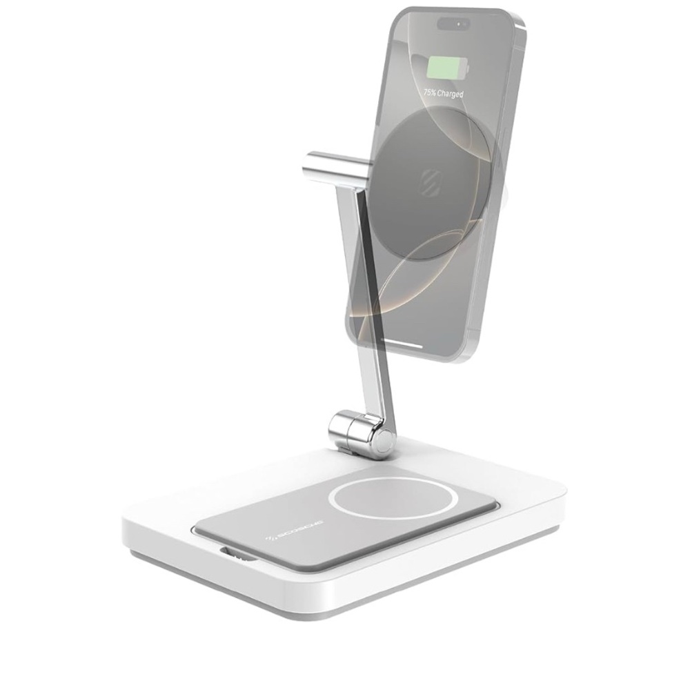 Scosche Wireless Charging Station with Removable Portable Power Bank for iPhone